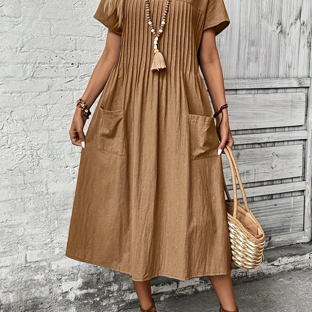 Margot | Pleated Midi Dress