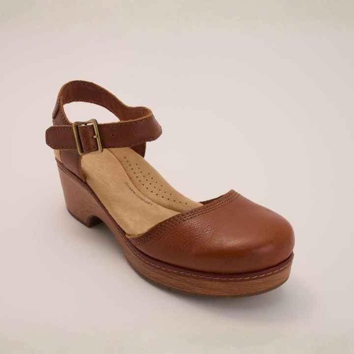 Nora | Leather Platform Clogs