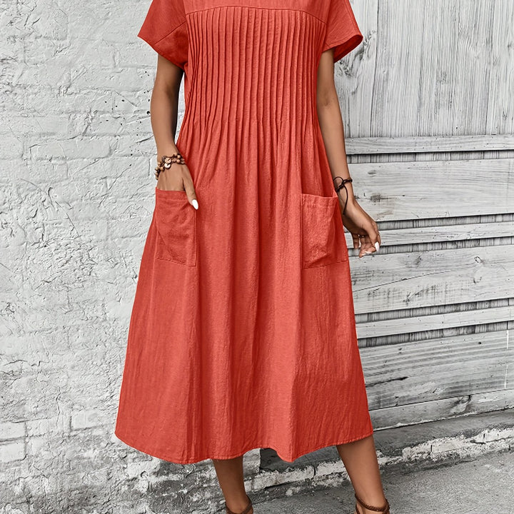Margot | Pleated Midi Dress