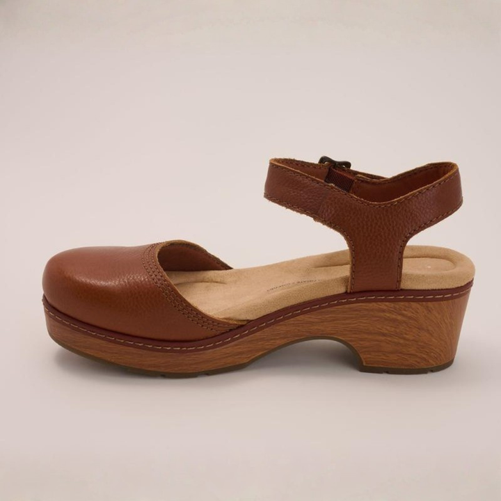 Nora | Leather Platform Clogs