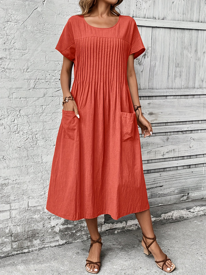 Margot | Pleated Midi Dress