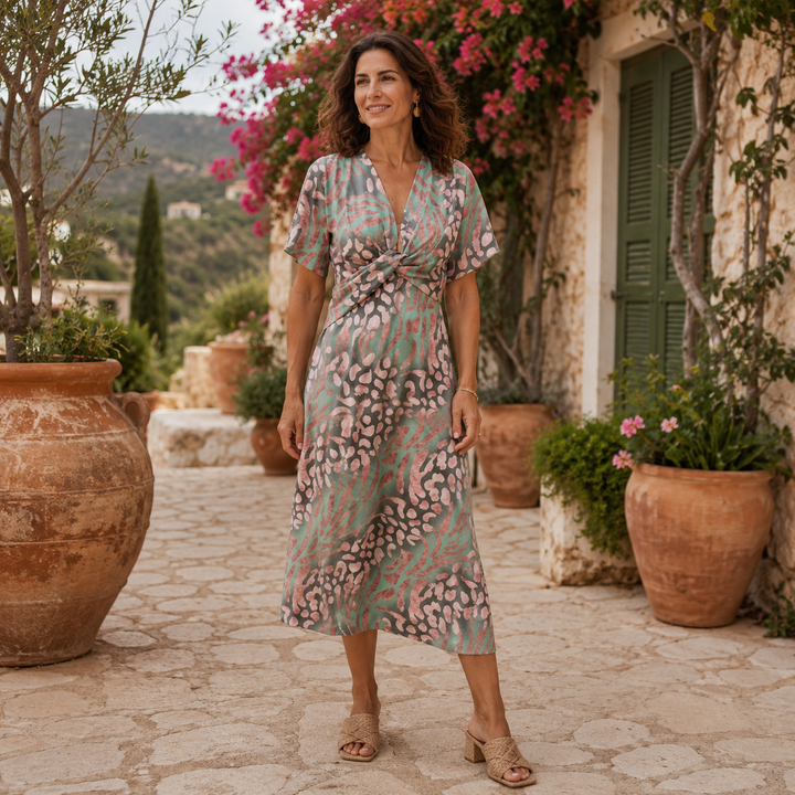 Elena | Gold Jacquard