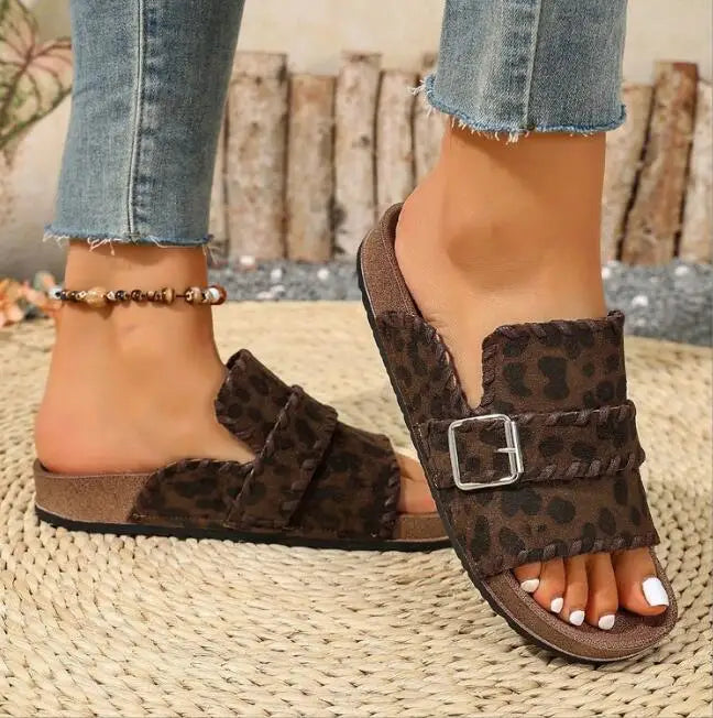 Savannah | Leopard Comfort Slides
