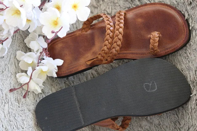 Cleo | Braided Leather Slides