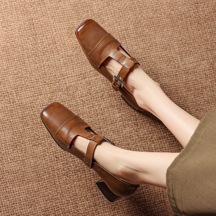 Veyra | T-Strap Heels