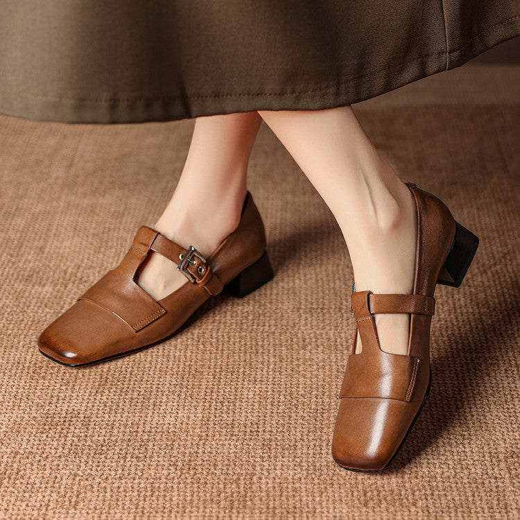 Veyra | T-Strap Heels