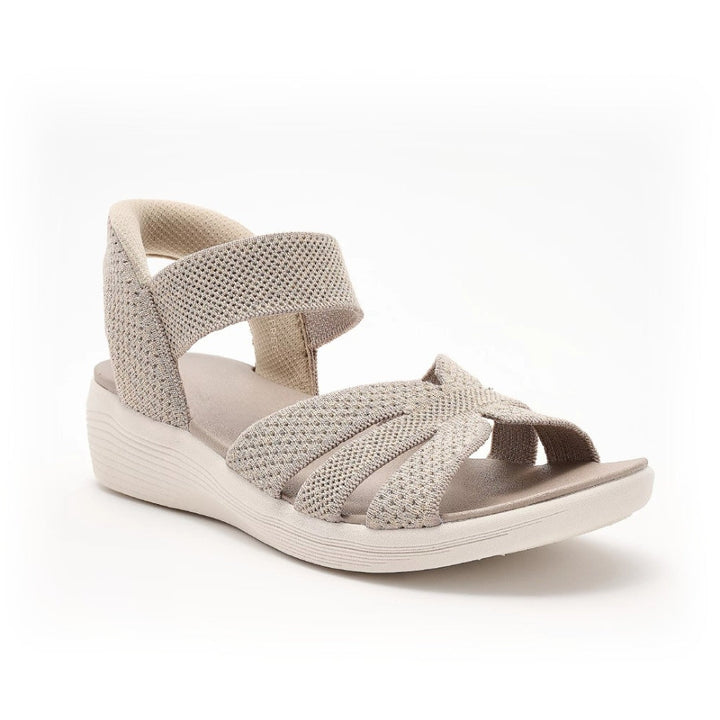Tessa | Sequin Knit Wedge Sandals