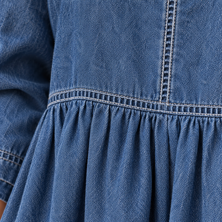 Zephyrelle | Vintage Denim Maxi Dress