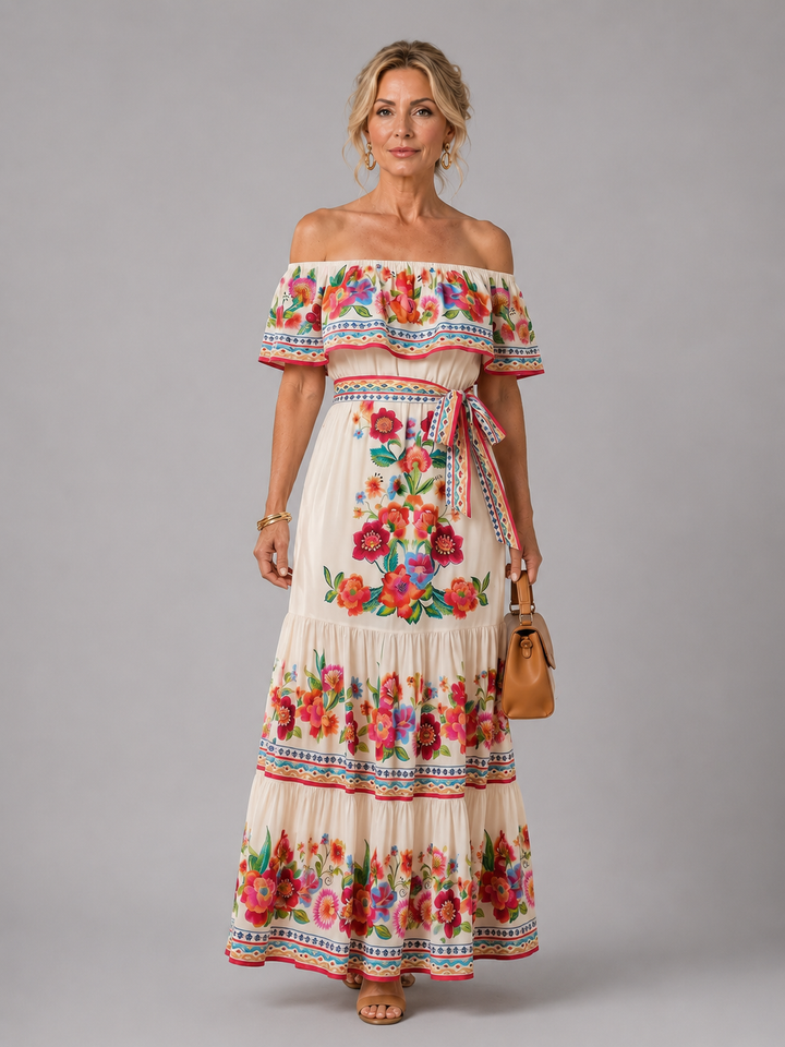 Fiora | Off-Shoulder Maxi Dress