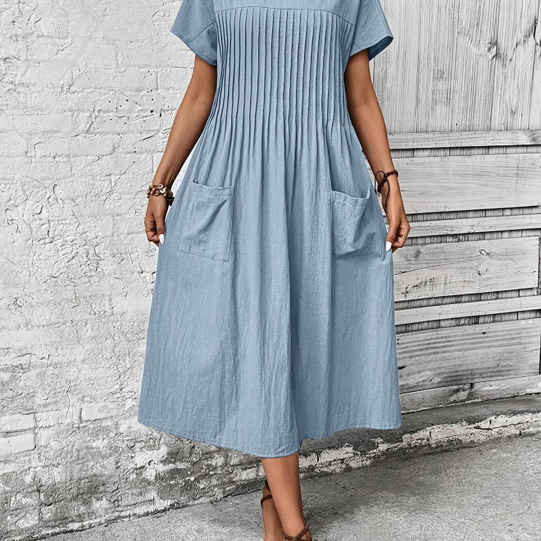 Margot | Pleated Midi Dress