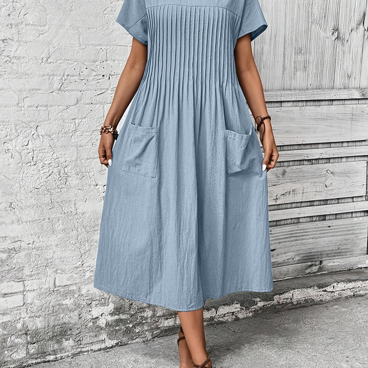 Margot | Pleated Midi Dress