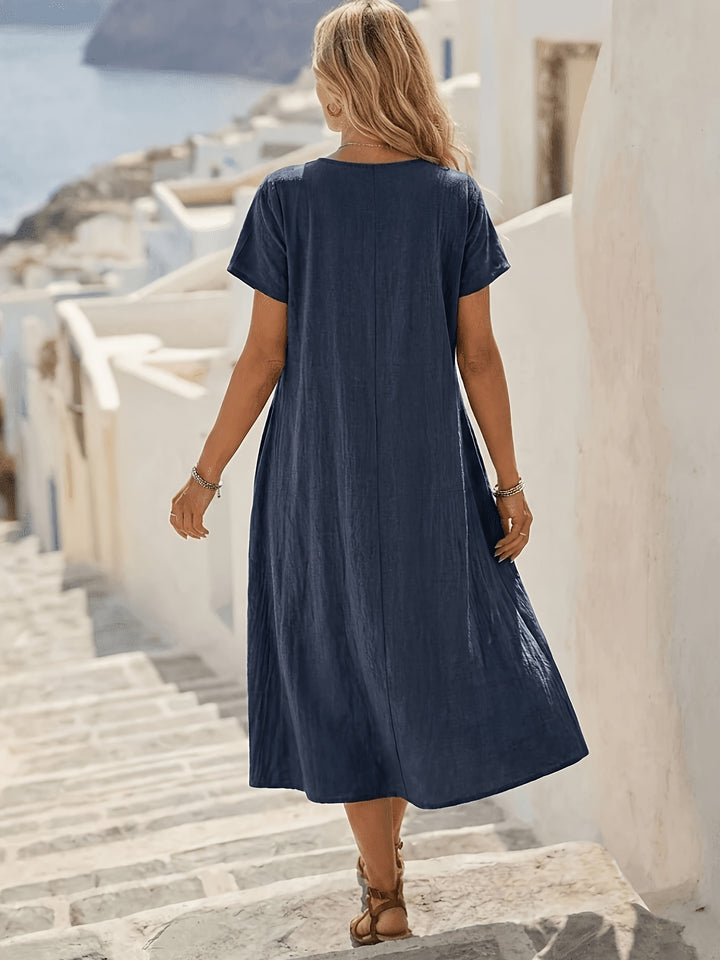 Margot | Pleated Midi Dress