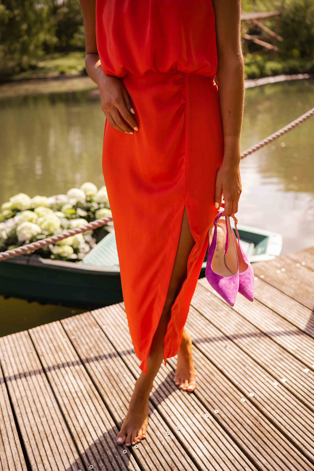 Delphine | Sleeveless Midi Dress