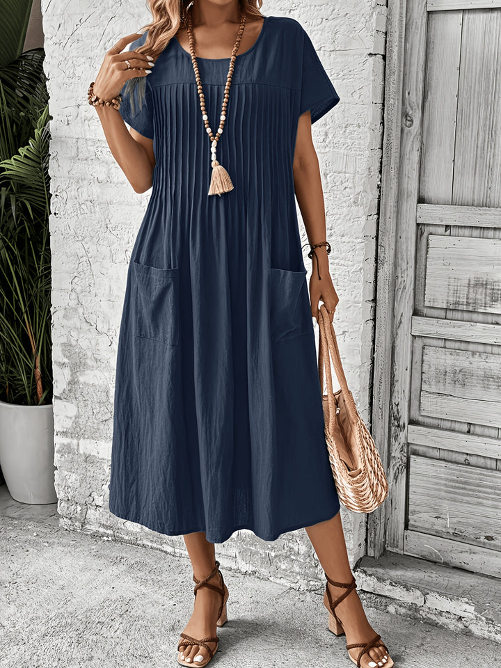 Margot | Pleated Midi Dress