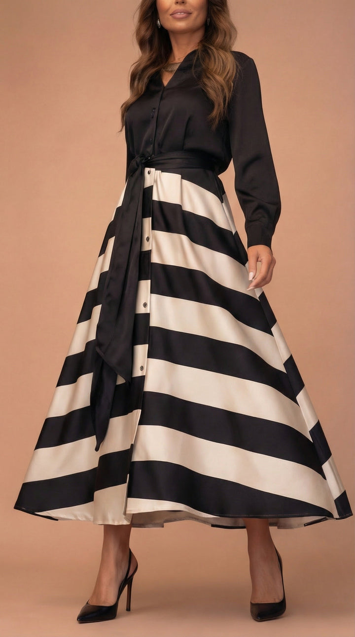 Mila | Striped Maxi Dress