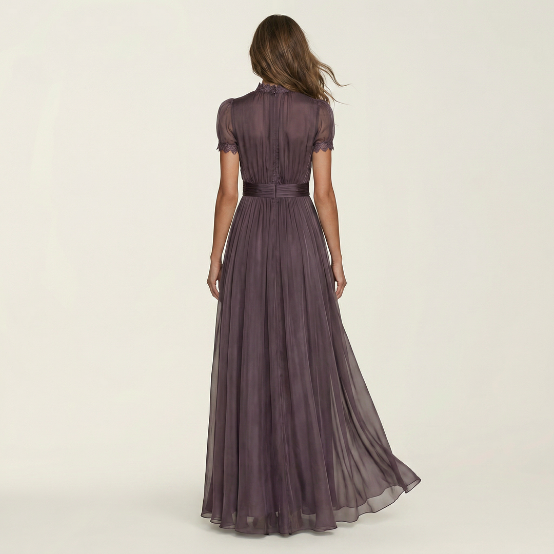 Flawia | Keyhole-Neck Maxi Dress