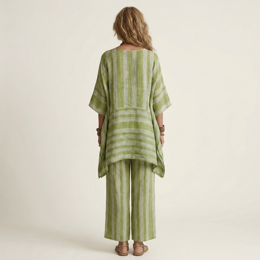 Kiara | Striped Linen Set
