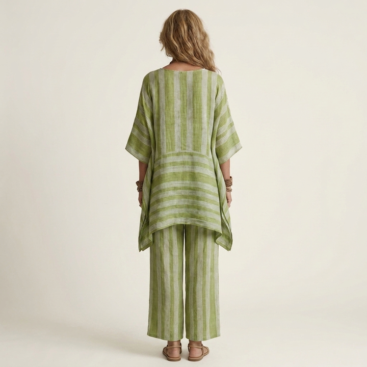 Kiara | Striped Linen Set