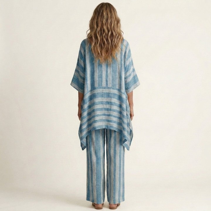 Kiara | Striped Linen Set
