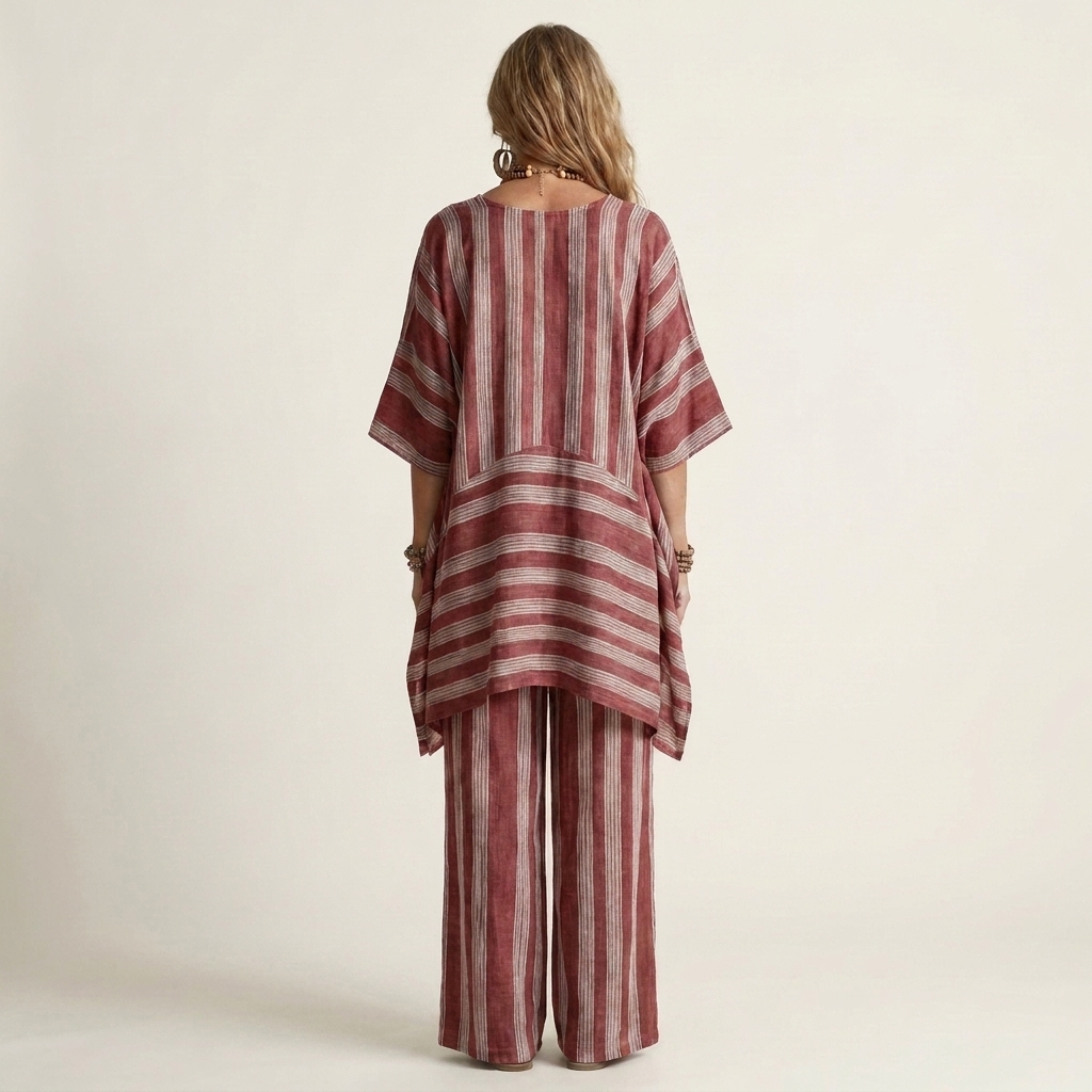 Kiara | Striped Linen Set