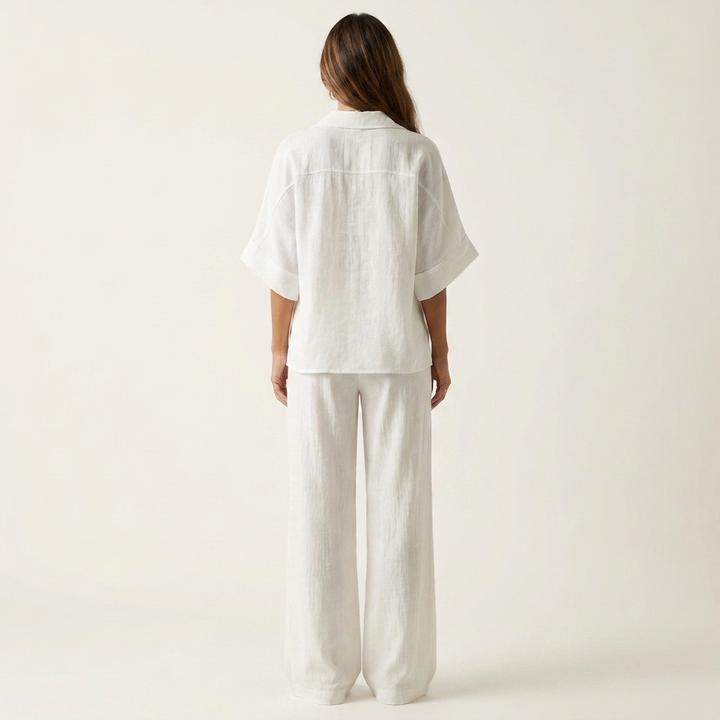 Eriola | Cotton-Blend Gauze Two-Piece Set
