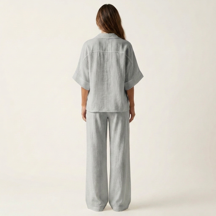 Eriola | Cotton-Blend Gauze Two-Piece Set