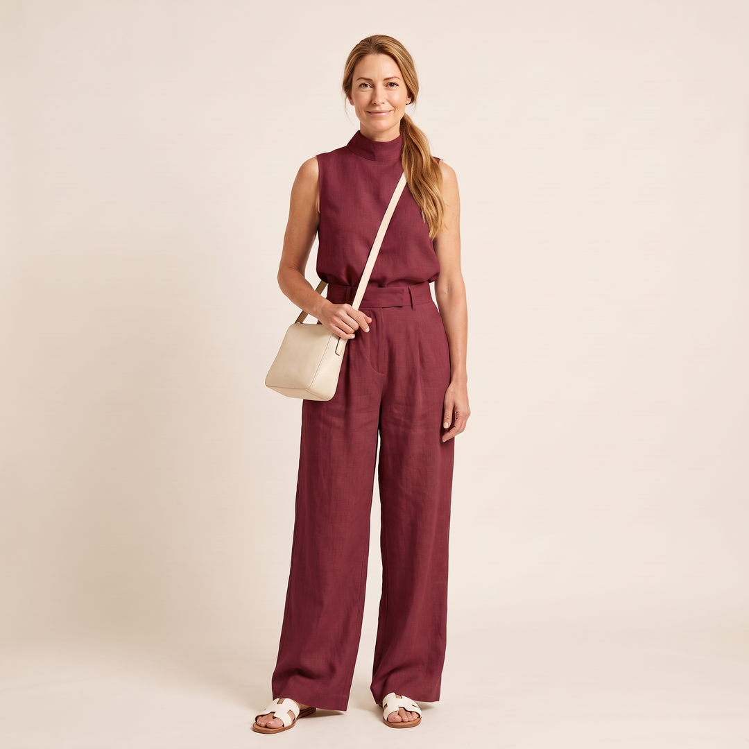Elise - Burgundy - front