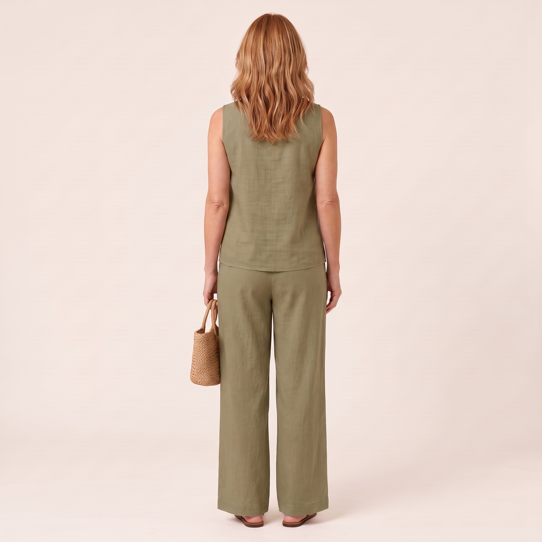 Harriet - Olive Green - back