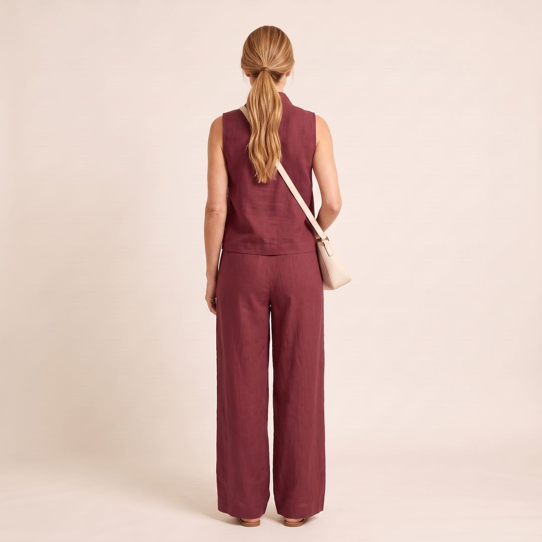 Elise - Burgundy - back