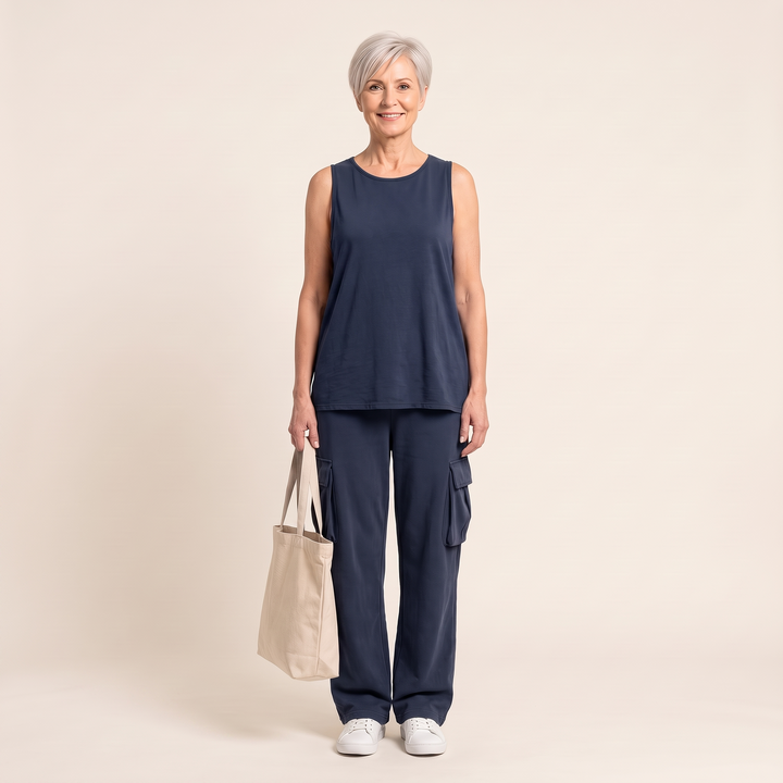 Odette - Navy Blue - front