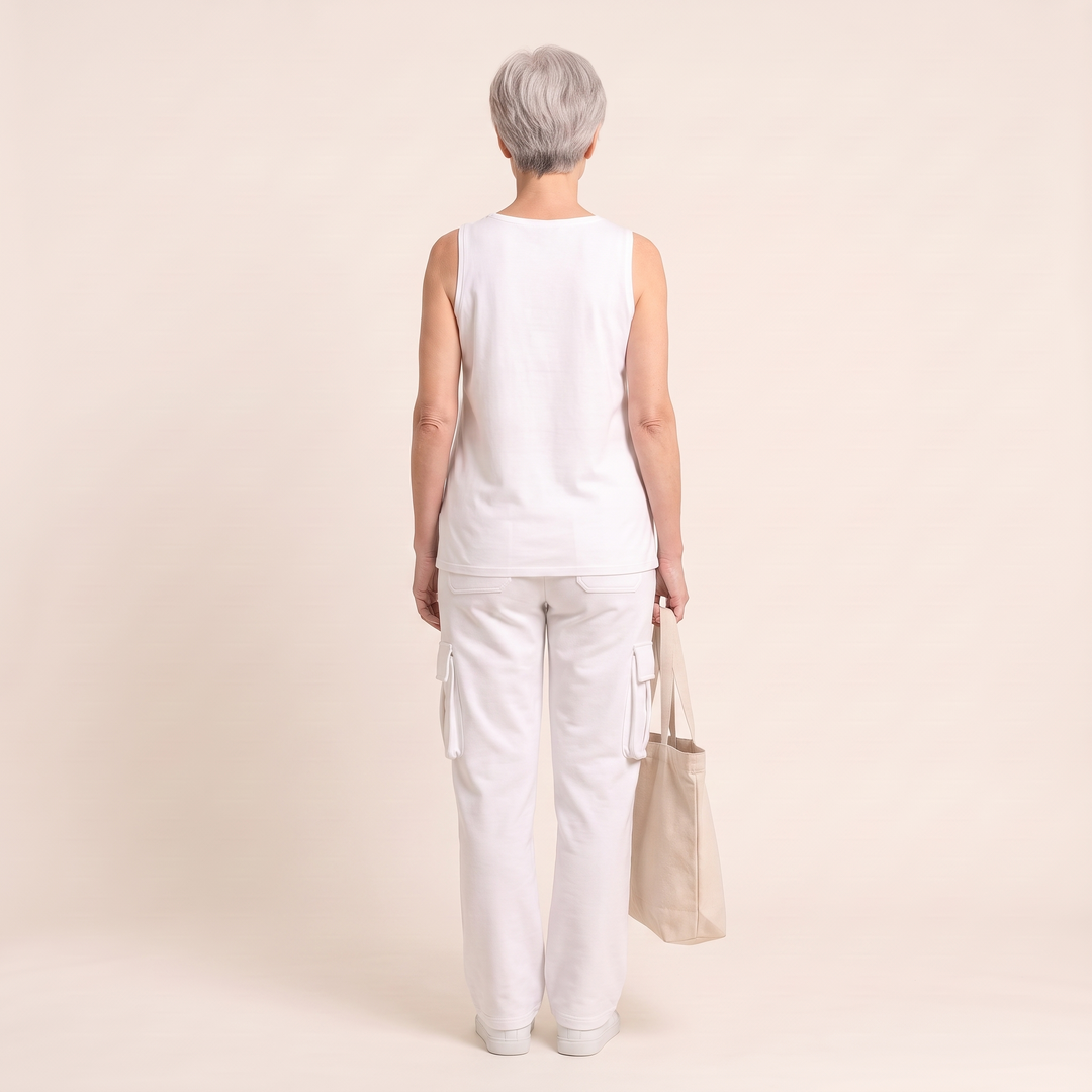 Odette - White - back
