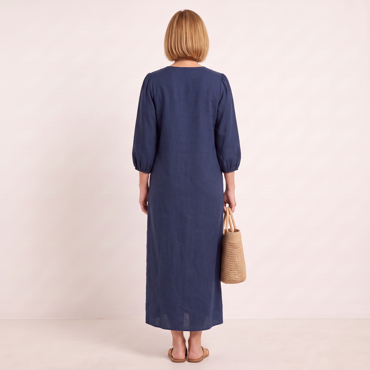 Talia Maxi Dress Navy back