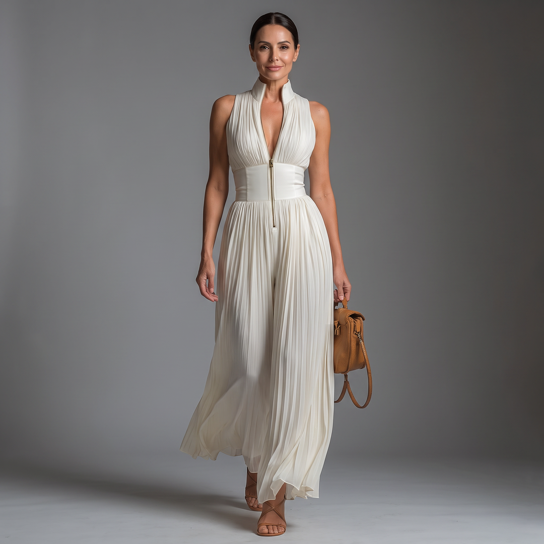 Laure Jumpsuit White front