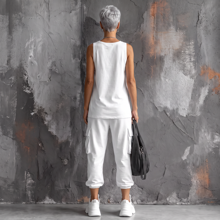 Zenara Two-Piece Set White back