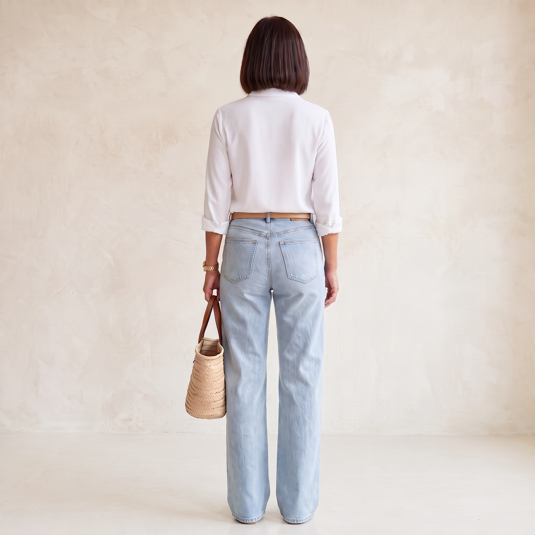 Yasmine Blouse White back
