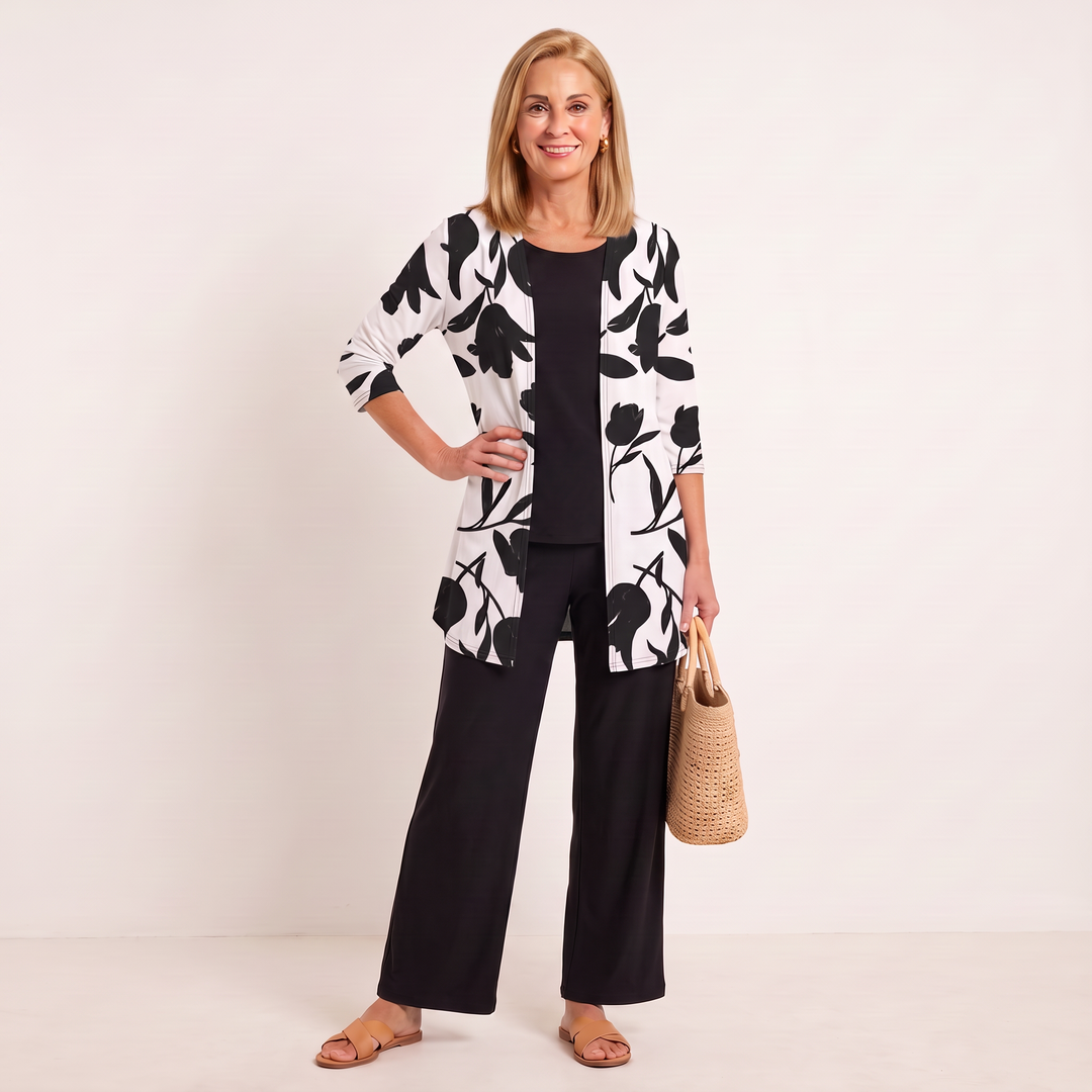 Ivy Three-Piece Set Black front
