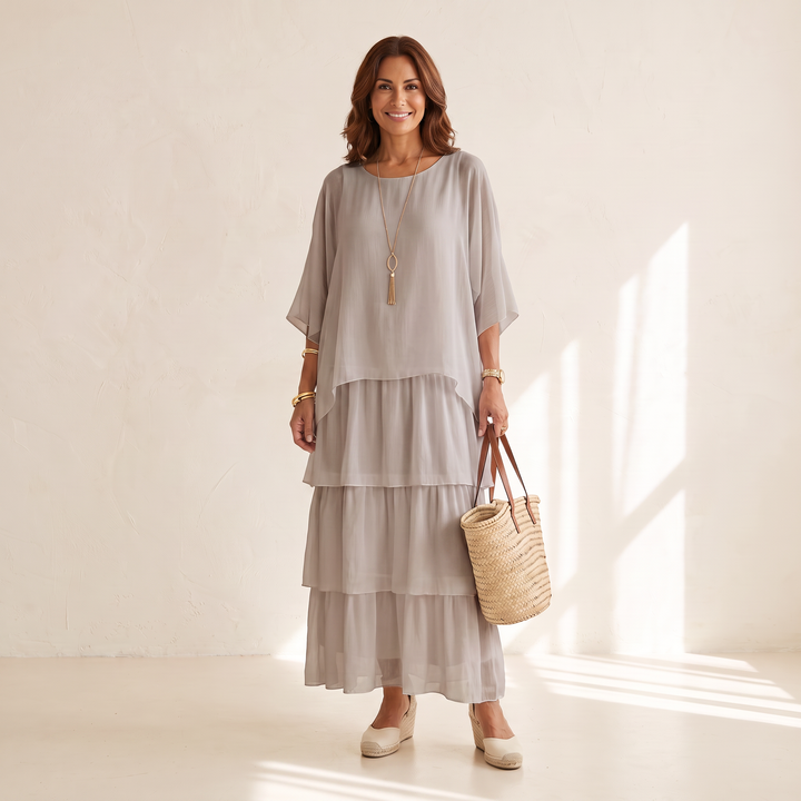 Sophie Maxi Dress Grey front