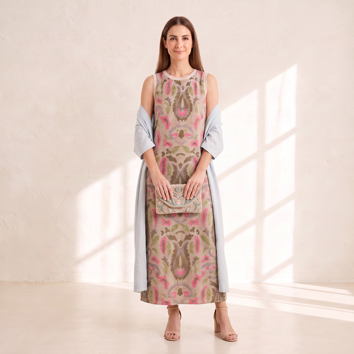 Élina Dress Set Lilac front
