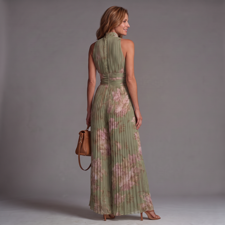 Laure Jumpsuit Sage Floral back