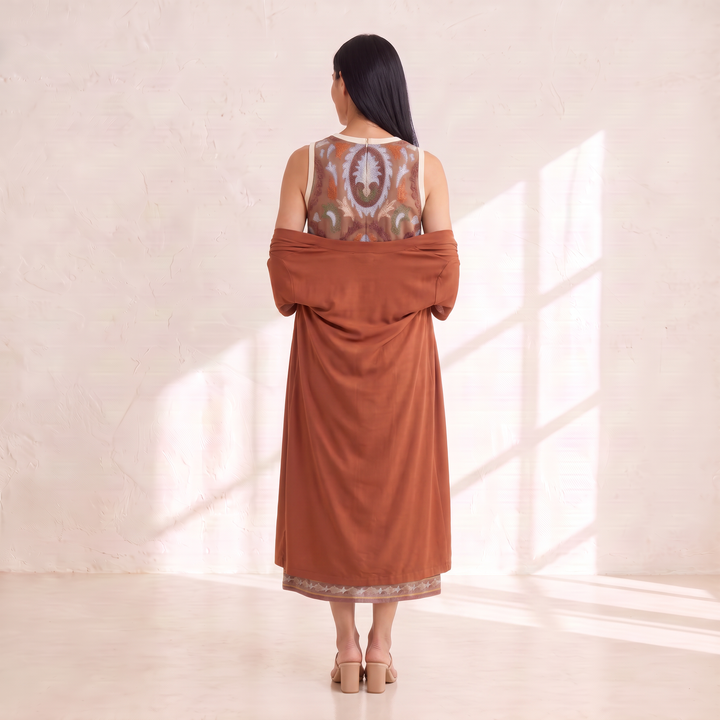 Élina Dress Set Brown back