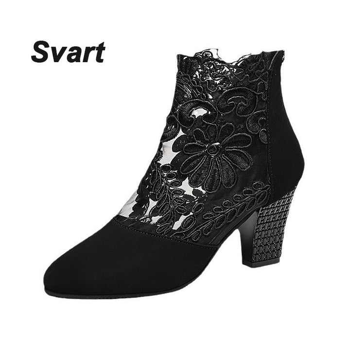 👢✨Dames Elegante Zomerse Kanten Hoge Hakken