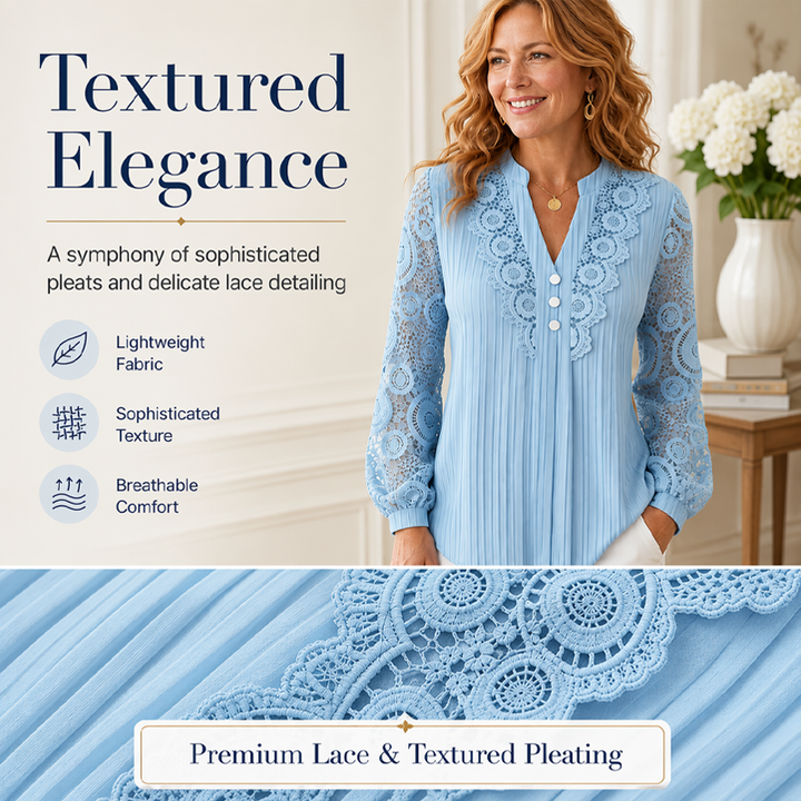 Celine | Lace V-Neck Top