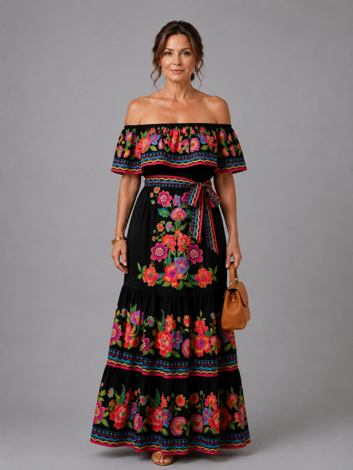 Fiora | Off-Shoulder Maxi Dress